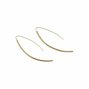 Geschwungene Ohrhänger Gold